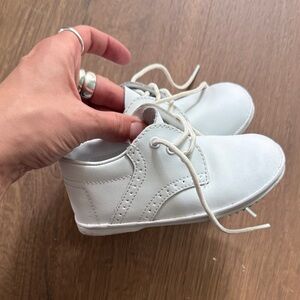 Baby James Angel White Kids Lace-Up Shoes